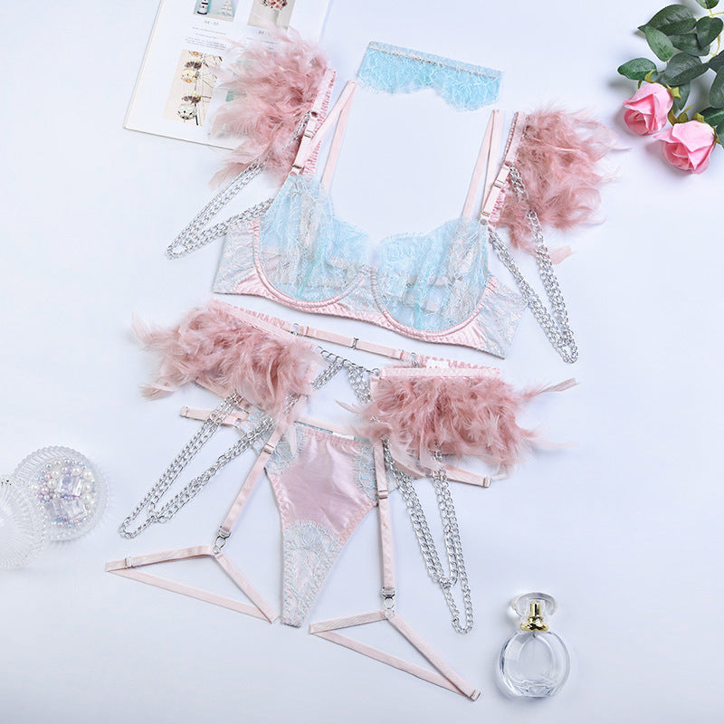 Eleganza Feathered Bliss Lingerie Set