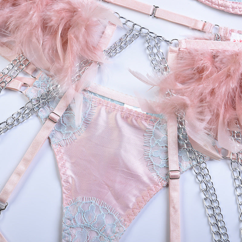 Eleganza Feathered Bliss Lingerie Set