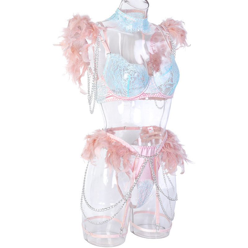 Eleganza Feathered Bliss Lingerie Set