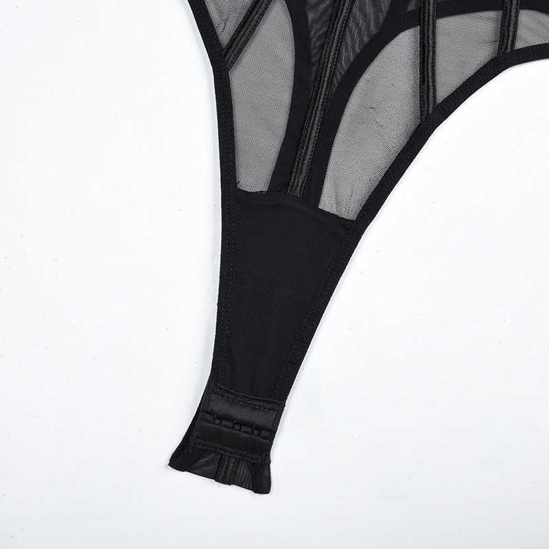 Modern Glamour Halter-Neck Bodysuit